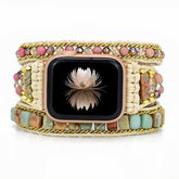 Natural Stone Beaded Handmade Braided Bracelets Watch Band